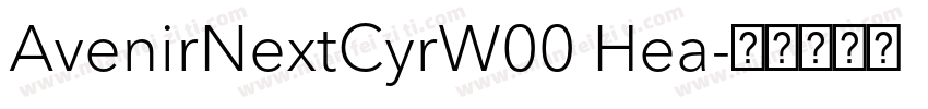 AvenirNextCyrW00 Hea字体转换